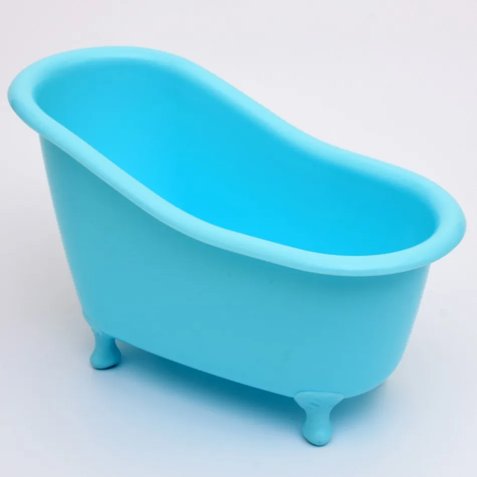 2 шт., набор для ванной хранения Ванна мини-Ванна Ванная комната аксессуары прекрасный коробка для хранения для зубная паста зубная щетка хранения D5 - Цвет: Blue sky color