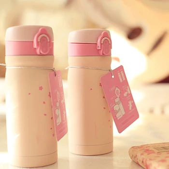 

Cherry Thermal Bottle Thermos for Tea Vacuum Flask Thermoses Stainless Steel Straight Cup Thermo Mug Women Water Bottle @