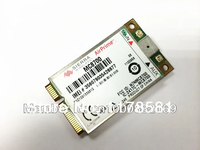 

Sierra wireless MC8700 HSPA+ 21Mbps 3G HSDPA WCDMA 4G WAN module for laptop better than huawei 820U
