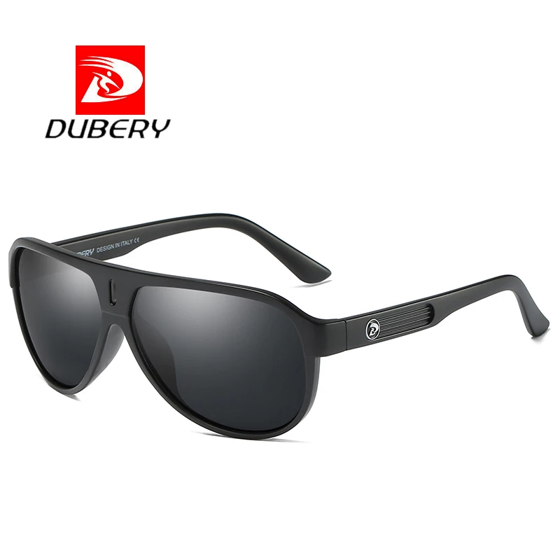DUBERY 2018 Sport Sunglasses Polarized For Men Sun Glasses Goggle  Driving Personality Color Mirror Luxury Brand Designer UV400