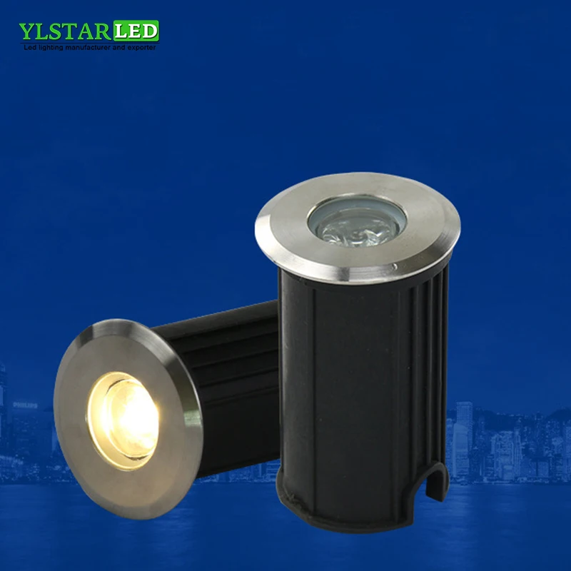 

YLSTAR Free Shipping 220V LED inderground Light 1W Recessed lamp Waterproof Outdoor Lighting Garden Buried Yard Landscape lamp