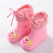 Непромокаемые сапоги; детские резиновые сапоги для девочек с героями мультфильмов; Детские водонепроницаемые сапоги из пвх; теплая водонепроницаемая обувь для маленьких мальчиков; Всесезонная обувь