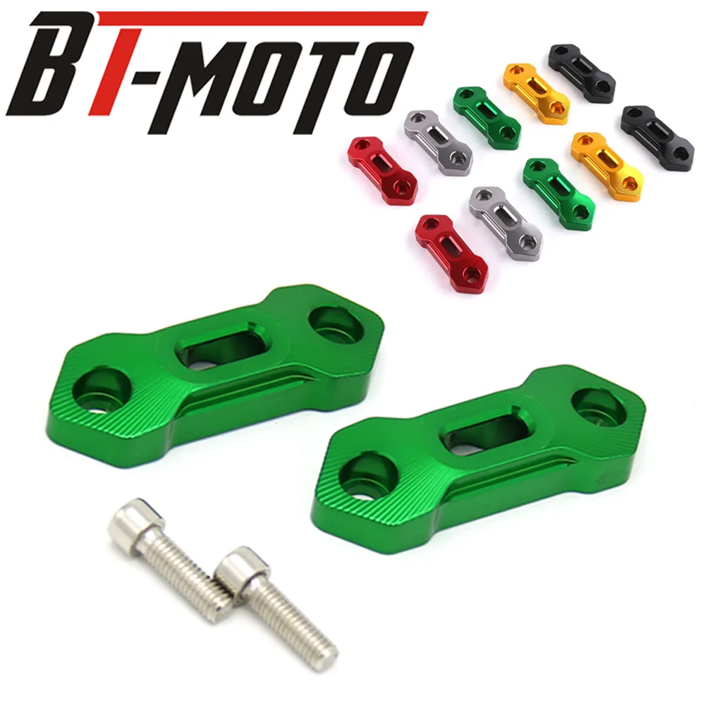 

CNC Aluminum Motorcycle Windshield Rear View Side Mirrors Bracket Hole Cap Clamp Cover for Kawasaki Ninja 400