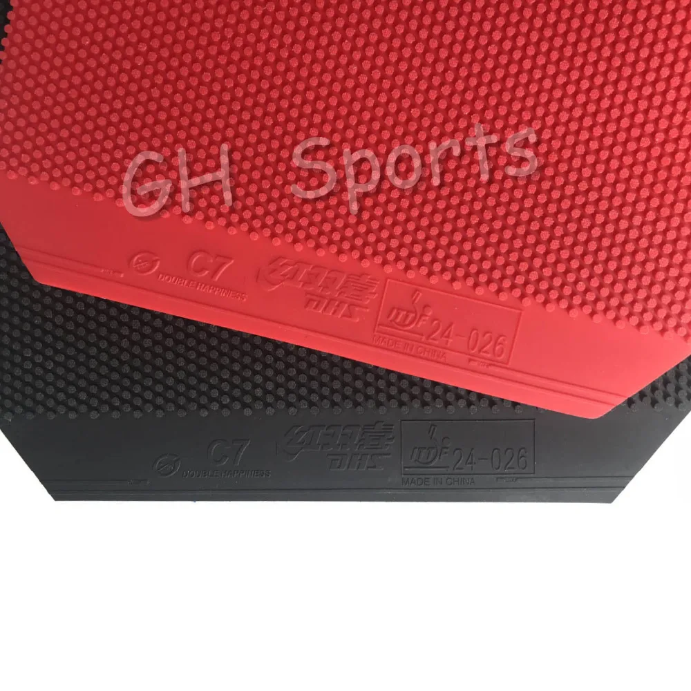 DHS C7 الدفاع حلقة تدور قصيرة النقاط التدريجي تنس طاولة بينغبونغ المطاط مع الإسفنج