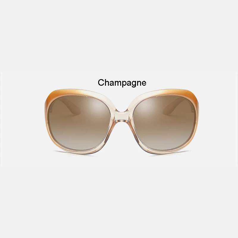 Поляризованные очки для вождения, Женская оправа для глаз, универсальная Антибликовая поляризация, защита от пыли и УФ излучения - Название цвета: Champagne