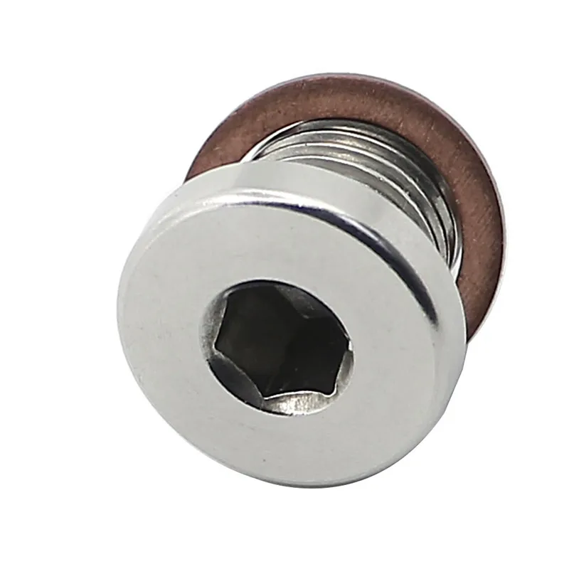 M12 x 1.25mm Oxygen o2 Lambda Sensor blanking Exhaust Plug Stainless Steel Cap Bang motorcycles and cars TK-CGQ144 exhaust assembly