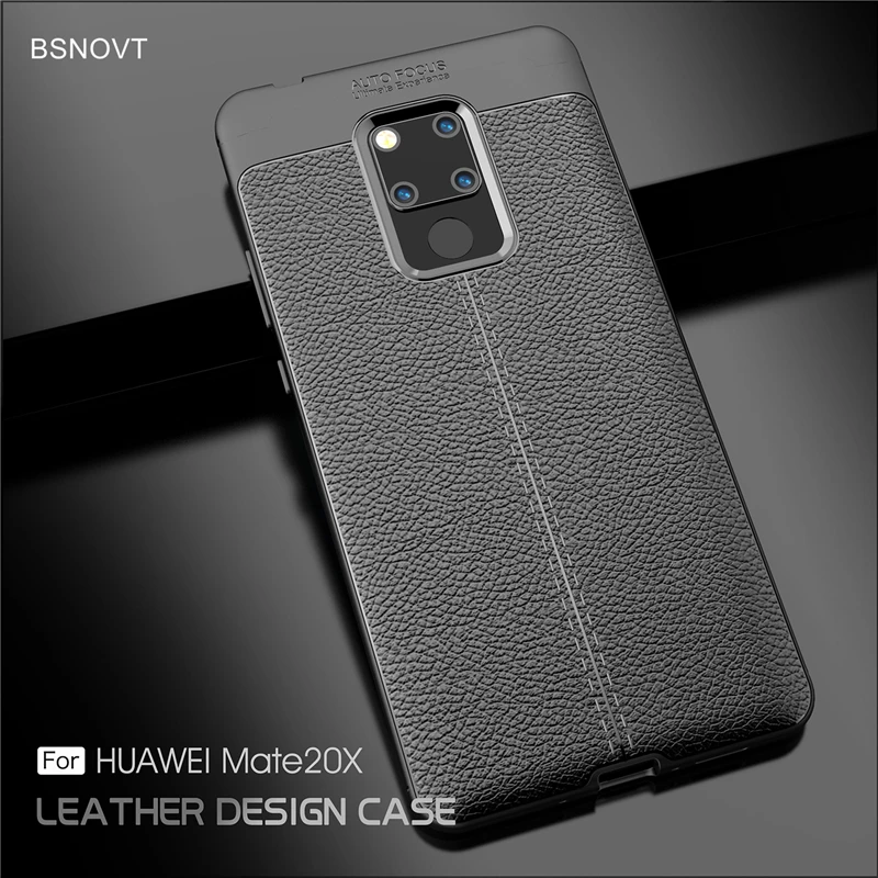 

Cover Huawei Mate 20 X Case Silicone TPU Leather Shockproof Phone Case For Huawei Mate 20 X Case Soft Funda Mate 20X 7.2"BSNOVT