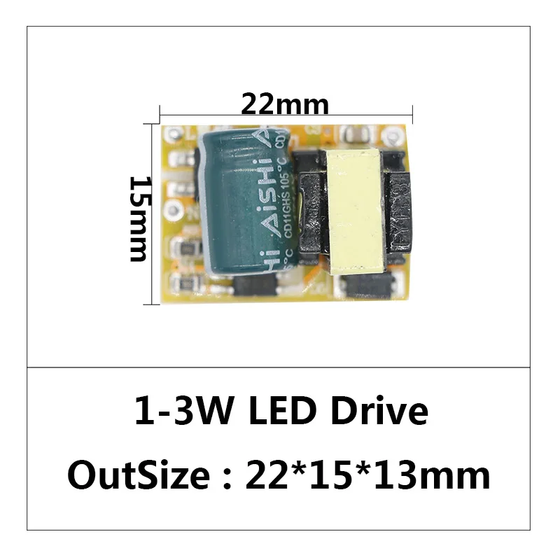 Светодиодный драйвер 300mA 1 Вт 3 Вт 5 Вт 7 Вт 12 Вт 18 Вт 20 Вт для Светодиодный источник питания s AC90-265V трансформаторы для Светодиодный источник питания - Цвет: 1-3W