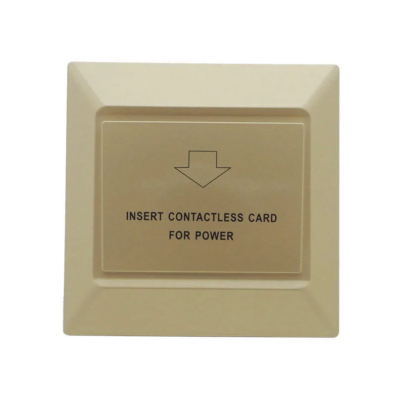 

energy saver saving switch hotel guest room wall reader rfid card switch gold color 125khz room number and time limit function