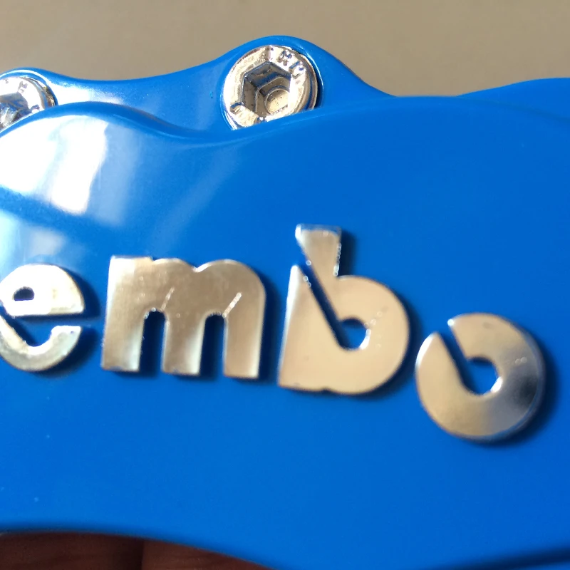 KUNBABY 4 цвета ABS пластик Авто хром 3D Brembo Стиль дисковый тормозной суппорт Чехлы передние и задние размер L& M& S