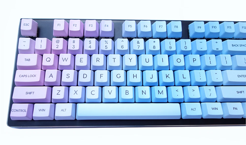 Keycaps с переходом солнца 123 ключа OEM профиль PBT краситель подложка топ принтом ANSI iso