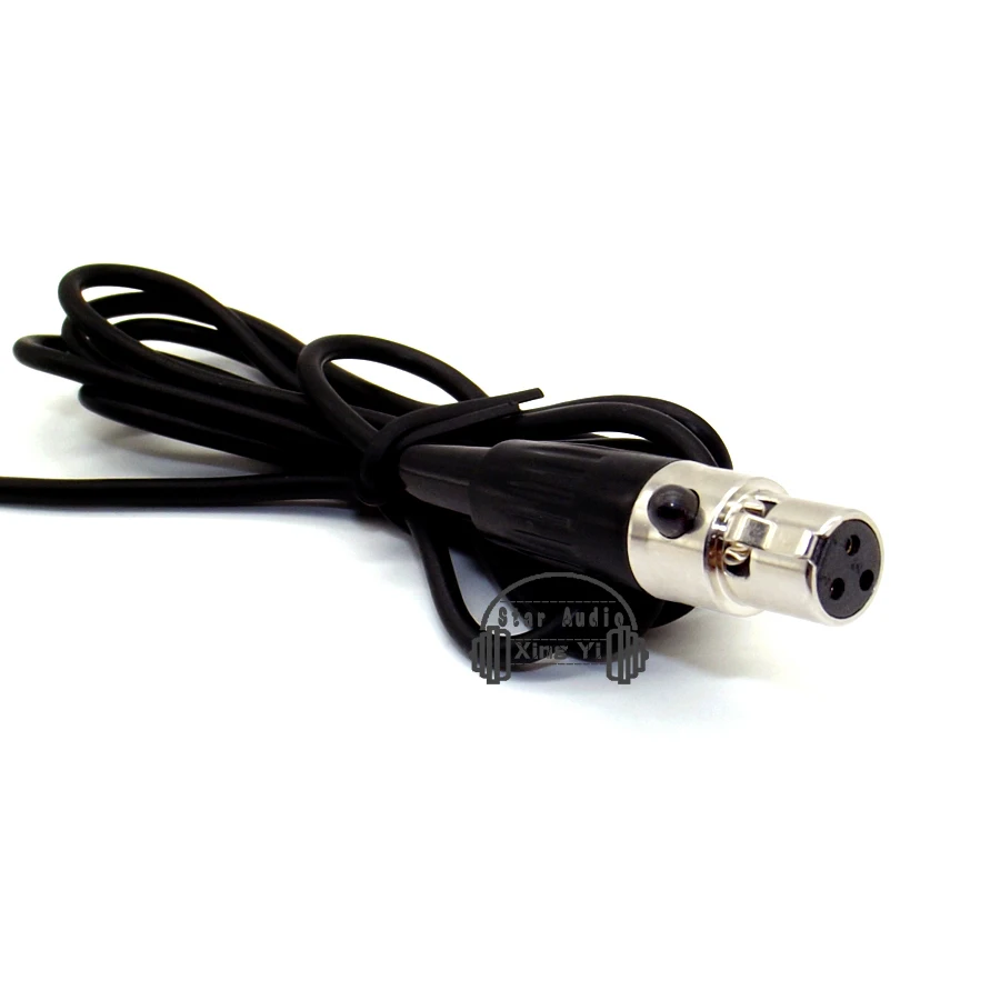 10 قطع البسيطة xlr 3 دبوس التوصيل ta3f headworn المكثف الكاريوكي ميكروفون mic ل سامسون نظام bodypack الارسال