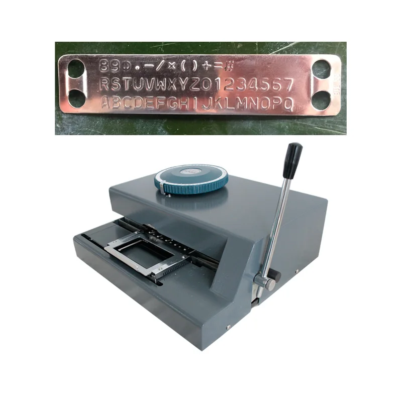 

Low Price Small Size Sheet Metal Number Plate Stainless Steel Tags Embossing Machine