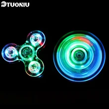 Встряхнуть светильник, Спиннер для пальцев, красочный светильник ing для аутизма и СДВГ, Хрустальный Спиннер для пальцев, антистресс, Подарочная игрушка