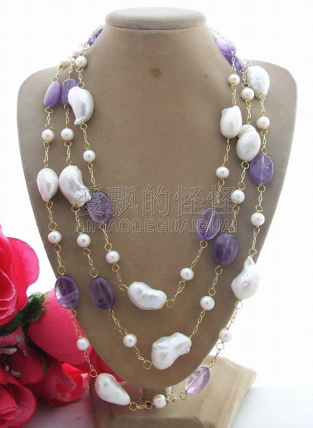 

N090205 Pearl&Keshi Pearl Necklace