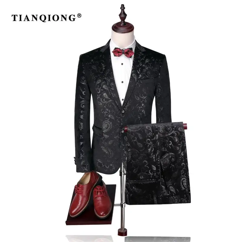 Çiçek Smokin Slim Takımları Erkek Tian 1