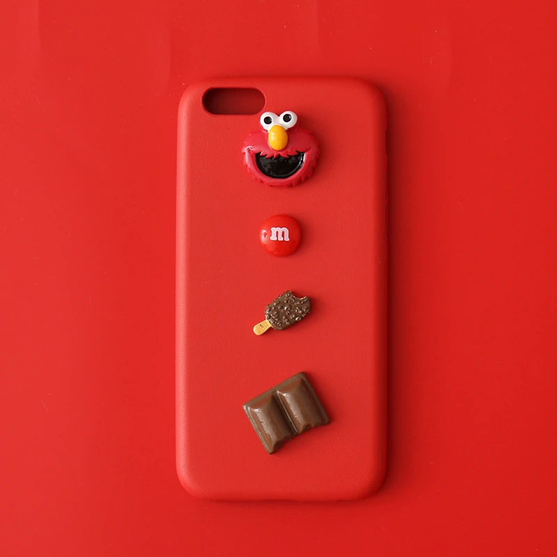 Мягкий кожаный чехол для iPhone 5 S 6 7 8 plus X XR XS MAX с 3D изображением улицы Сезам милого мультяшного печенья Элмо, забавный Ультратонкий чехол для телефона