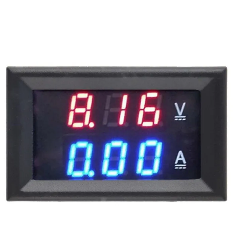 NEW 1PCS DC 0-100V 10A Voltmeter Ammeter Red+Blue /Red+Red LED Amp Dual Digital Volt Meter Gauge LED display