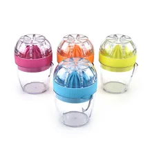 Премиум портативный пресс ручной Соковыжималка лимонный фрукт для сжимания чашка ручная соковыжималка Инструмент цвет случайный