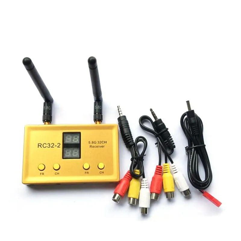 

RC32-2 5.8G 32CH Dual-way Audio Video A/V Transmitter Tx Built-in Dual Receiver for FPV Multicopter