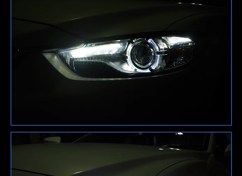 АКД стайлинга автомобилей для Mazda 6 фары 2013- Mazda6 Atenza светодиодный фары DRL HID фара ангельский глаз Bi Xenon аксессуары