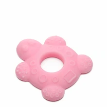 אמא ומלאך קלאסי תינוק Teehters רך שיניים מקל Teether ללעוס צעצוע עבור תינוק ילדים סיליקון מזון מזין משלוח חינם, כדי-010