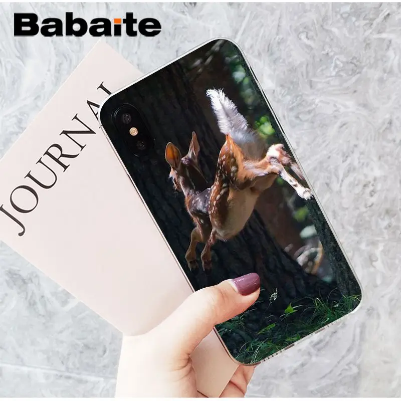 Babaite Лесной Олень ТПУ прозрачный чехол для телефона чехол для Apple iPhone 8 7 6 6S Plus X XS MAX 5 5S SE XR сотовые телефоны