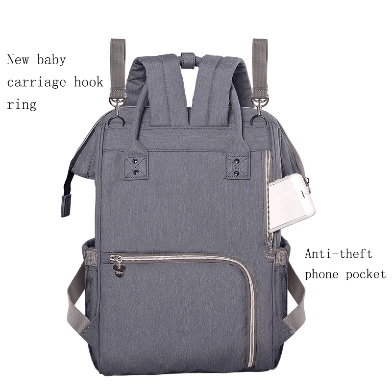 Cena Disney ulepszona wersja torba termoizolacyjna o dużej pojemności karmienie dziecka torby na butelki torby na pieluchy Oxford USB torby izolacyjne