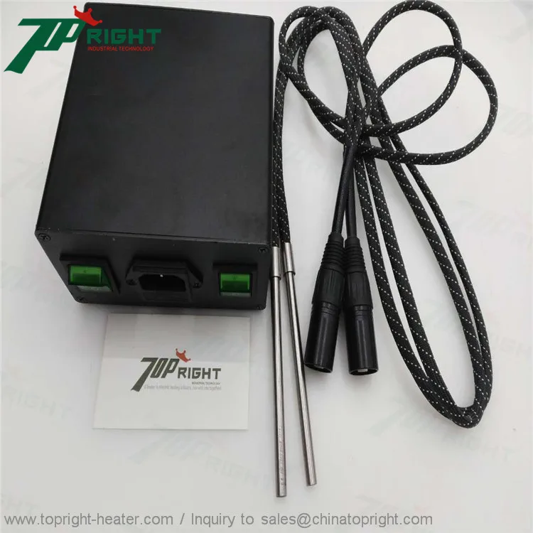 Dia.6.5 x100mm cartridge heater with dual controllerin Electricity