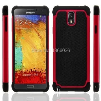 

3 in 1 Hybrid Shell Case for Galaxy Note 3, Basketball Pattern Protective Cover for Samsung Note3 N9000, 200pcs for Wholesale