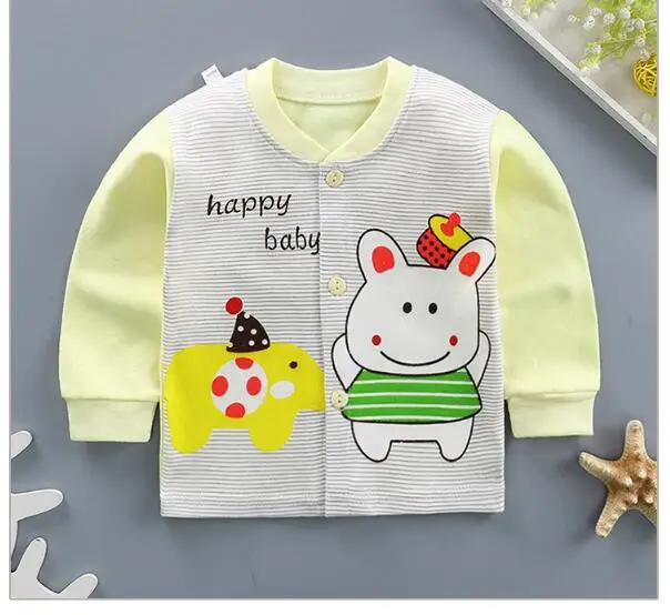 Детская приталенная рубашка детский хлопковый кардиган для мальчиков и девочек весенне-осеннее Детское пальто с длинными рукавами