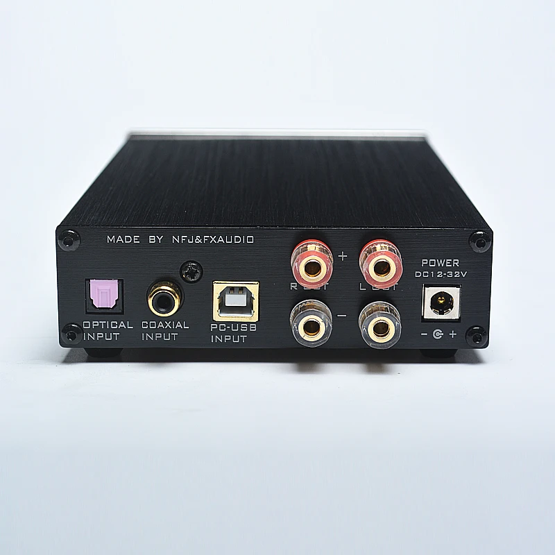 FX-Audio D802 Remote Control Input USB/Coaxial/Optical HiFi 2.0 home theater amplifier Audio 24Bit/192KHz 80W+80W OLED Display