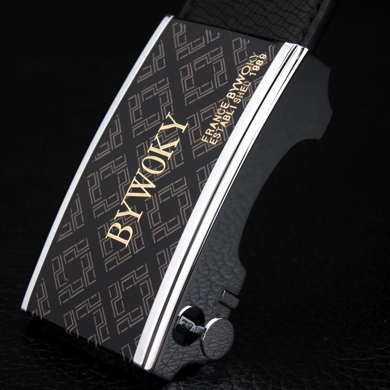 Automatic Buckle Two-layer Cowhide Belt Men
