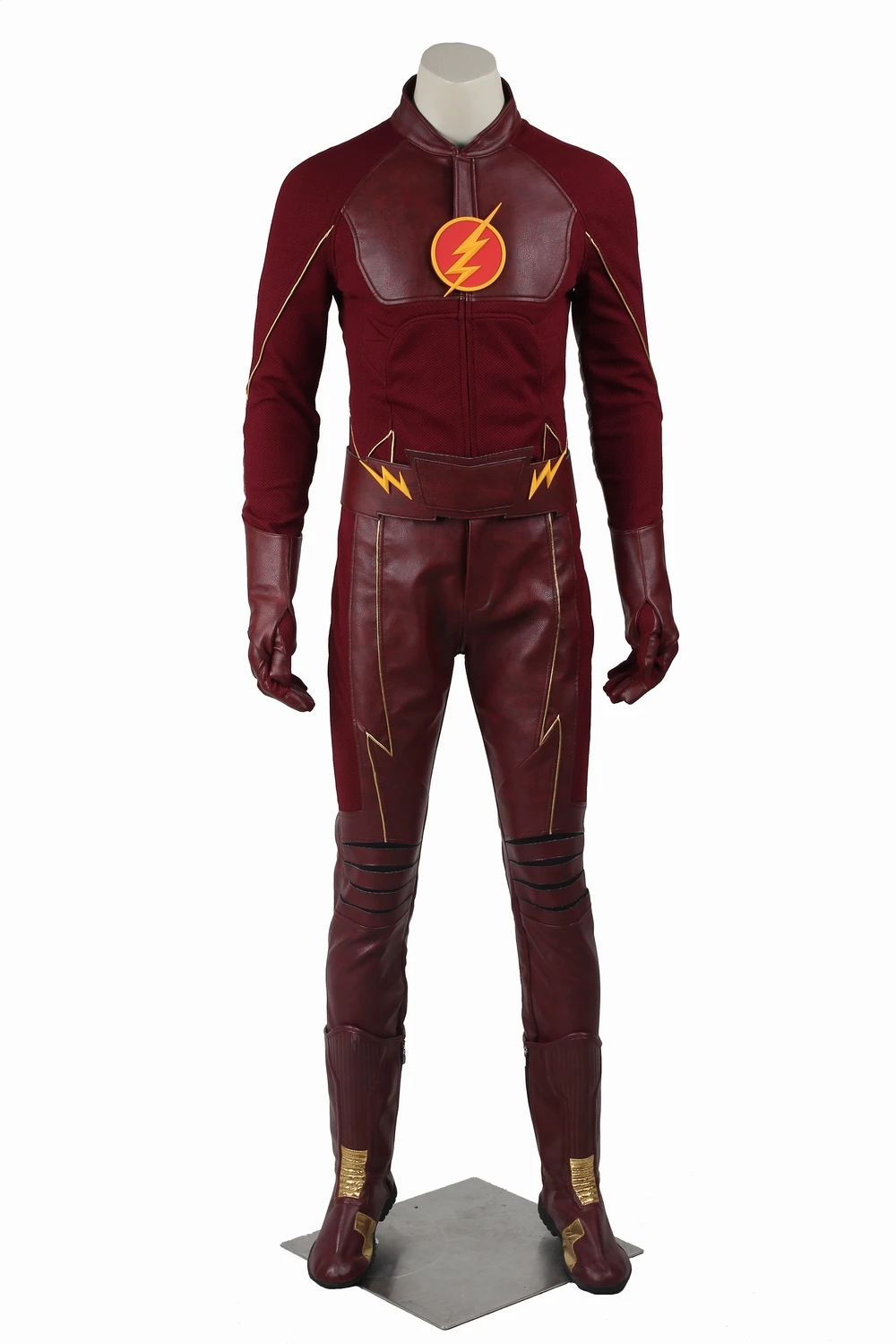 The Flash Cosplay Costume Barry Allen Suit Outfit Men's Costume The Flash Season 1 Costume