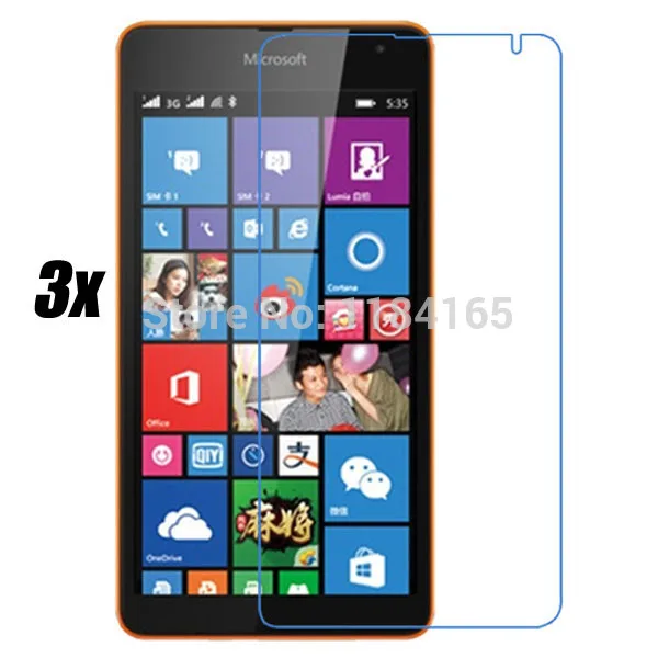 Экран Гвардии Protector для Microsoft Lumia 535/Nokia 1090 Плёнки 3 шт./лот спереди прозрачный