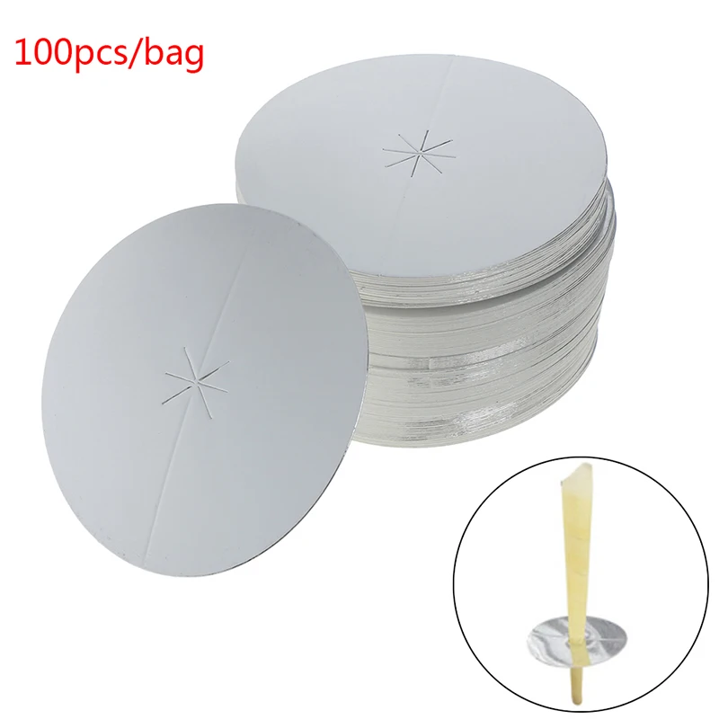 100X дисковая пластина для просвечивания ушей чистый пчелиный воск свеча термо Ушная терапия прямой стиль для ухода за ушами