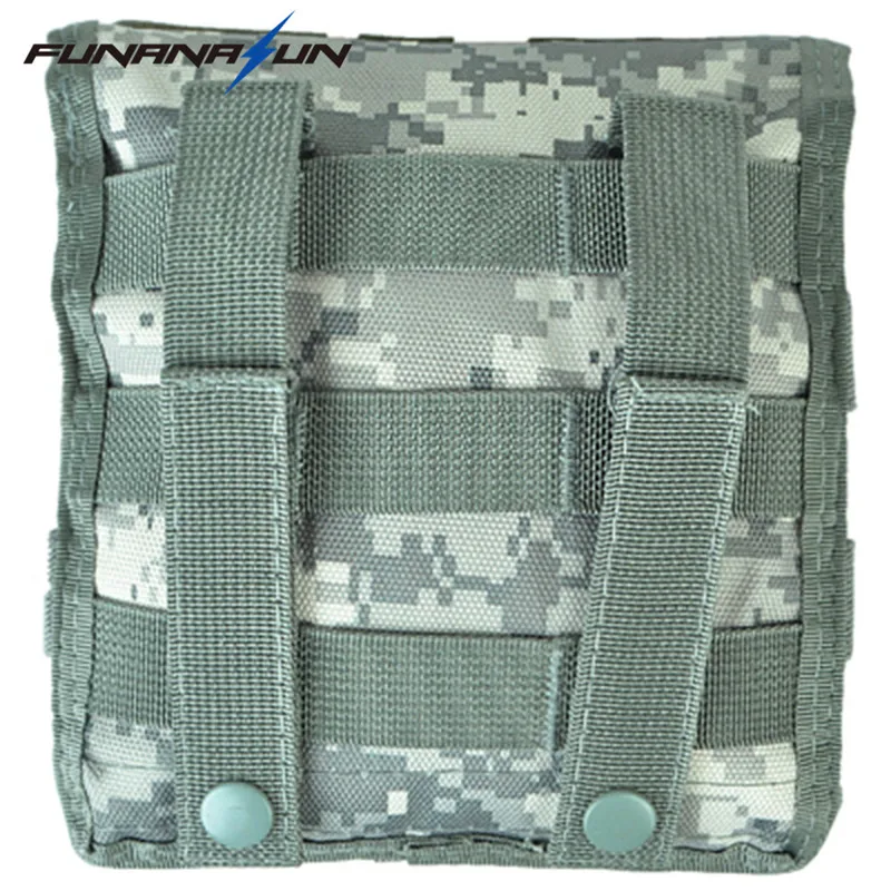 Military Molle Admin Front Vest Ammo Storage Pouch Magazine Utility Belt Waist Bag For Hunting Shooting Paintball CF Game