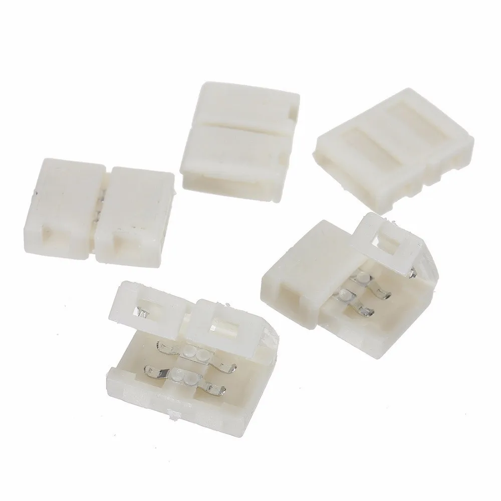 

500pcs/pack 8mm 10mm 12mm 2Pin 3pin 4pin 5pin LED Conductor PCB Connection led connector For 3528 5050 2812 2811 RGB LED Strip