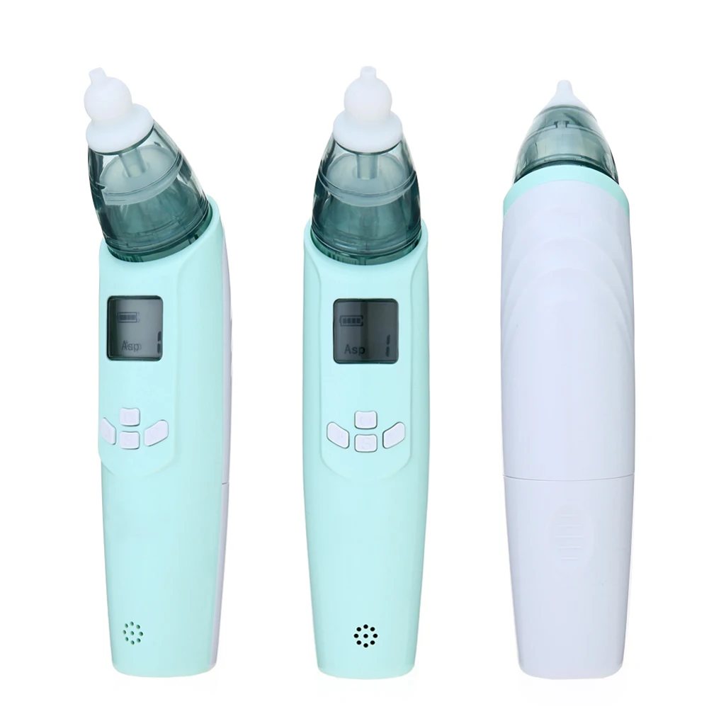 Новейший Детский носовой аспиратор, Электрический Очиститель носа с ЖК-экраном и безопасный гигиенический светильник для новорожденных