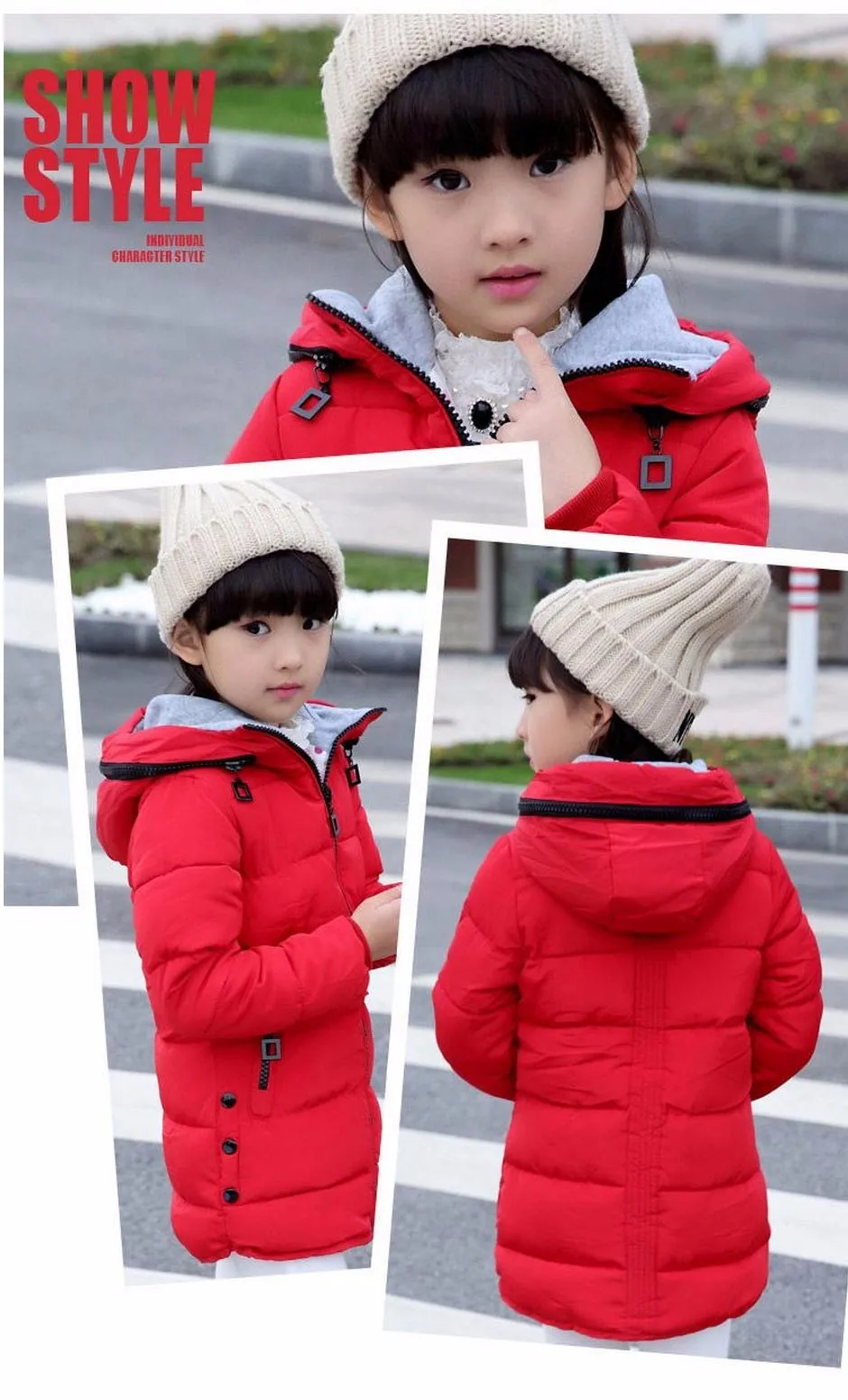Пальто для девочек, детская верхняя одежда, плотные Модные Повседневные детские куртки для девочек, теплая зимняя куртка с капюшоном