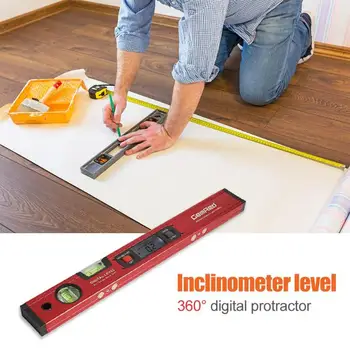 

360 Digital Level Protractor Inclinometer Angle Finder Bevel Box Caliper 400m LCD with backlight Inclinometer