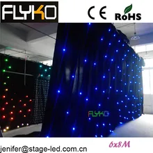 Flyko RGB звезда занавес 6x8 м