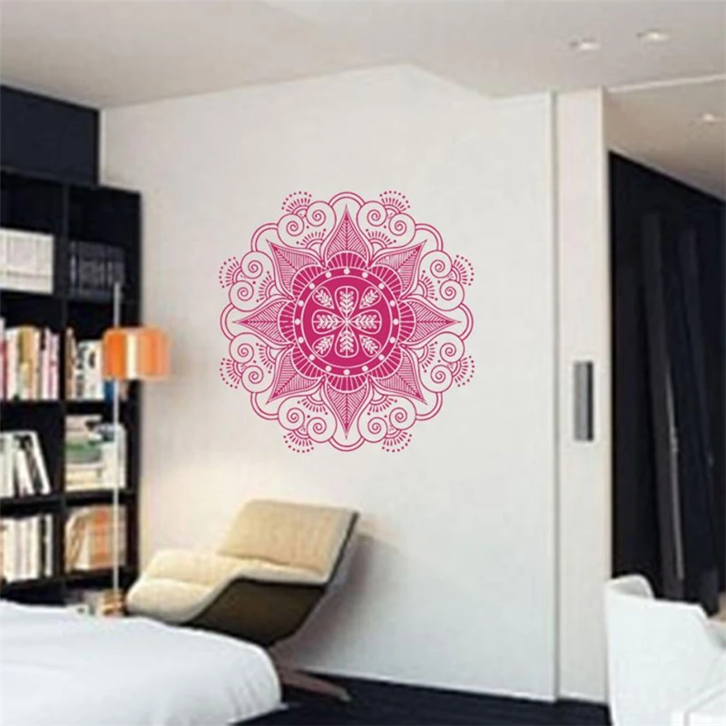 New Mandala Flower Stickers Indian Bedroom Wall Decal Art  Mural Home Vinyl Family08