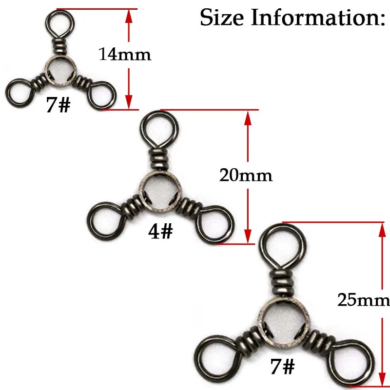 20 шт./лот, крючок из нержавеющей стали, три тройной Морской рыболовный баррель, вращающаяся вертлюга, твердые кольца, разъем, рыболовные аксессуары