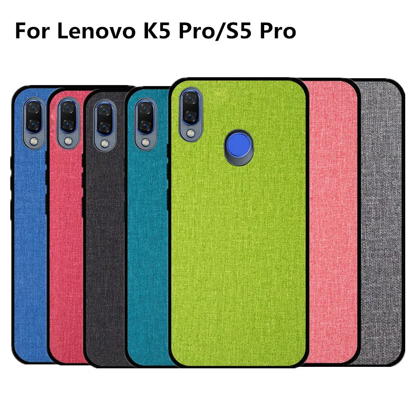 

For Lenovo K5 pro Case S5 Pro back cover Fiber Ultra-thin Shockproof Capa PC+TPU Case coque for Lenovo S5 Pro Case
