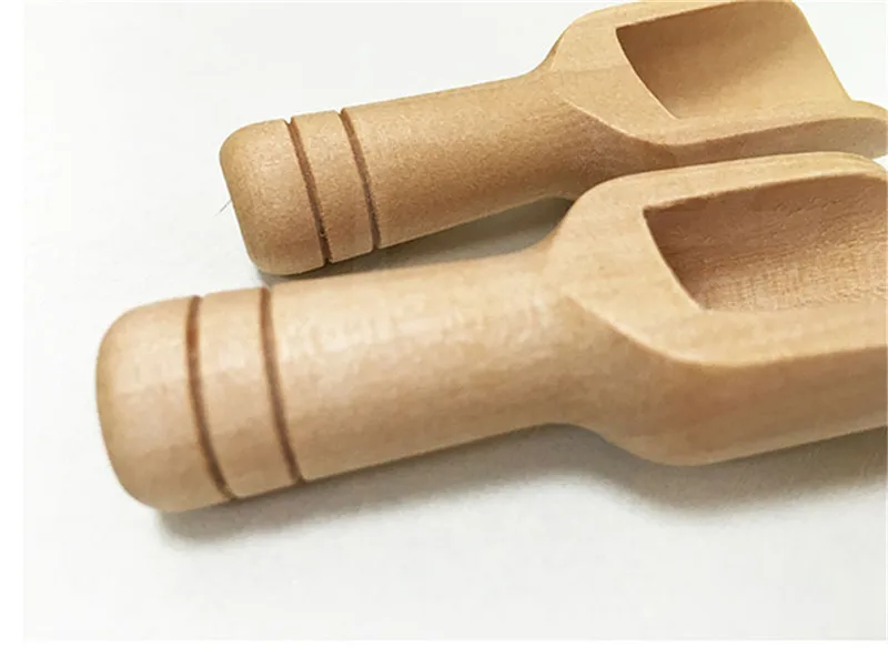 Япония стиль ложки для соли Экологичные высококачественные мини деревянные черпаки для ванны ложка для соли конфеты ложка для муки совки кухонная утварь