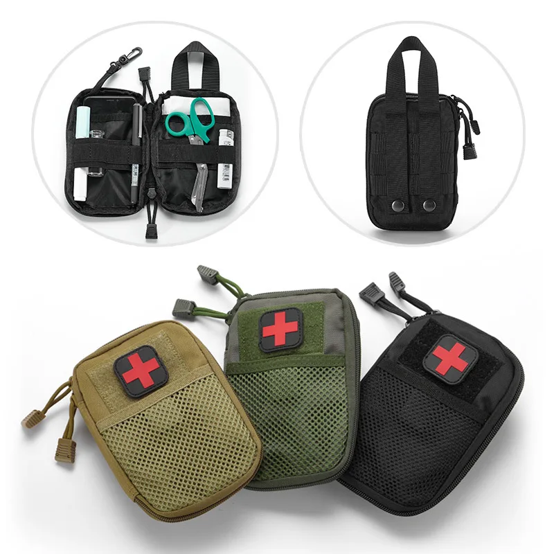 Outdoor Camping &Hiking Tactical Medical Bag Kit Molle Accessory EMT SOS Emergency Bags ...