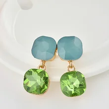 OSHUER брендовые дизайнерские новые популярные модные роскошные серьги-гвоздики с кристаллами элегантные серьги ювелирные изделия для женщин