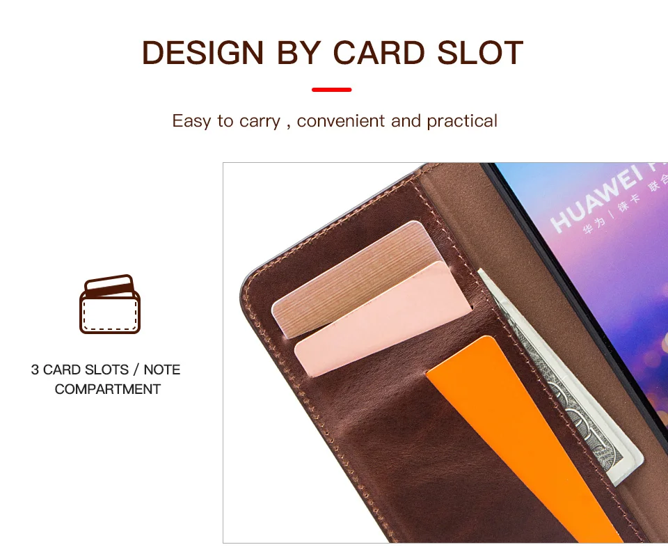 For Huawei P20 Tactile Elegant Genuine Leather Case With Hand Strap Wallet Case For Huawei P20 Back Protective Cover Coque cute huawei phone cases