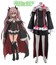 Serafín de finales vampire krul tepes negro lolita dress cosplay